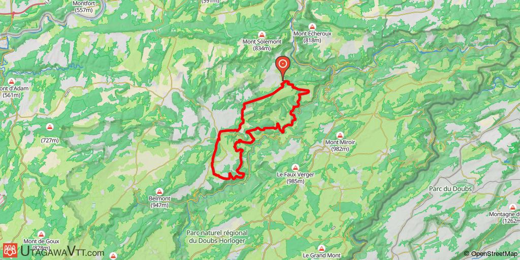 Boucle Châtillon-sous-Maîche - Belleherbe