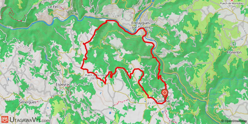 Espace VTT-FFC Gorges Lot et Truyère - Circuit 2 : Descente dans les gorges
