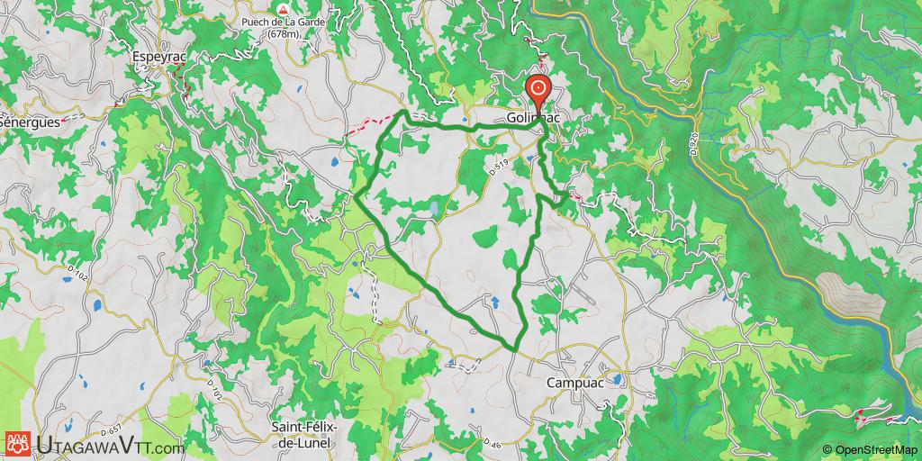 Espace VTT-FFC - Gorges Lot et Truyère - Circuit 3 : Le grand plateau