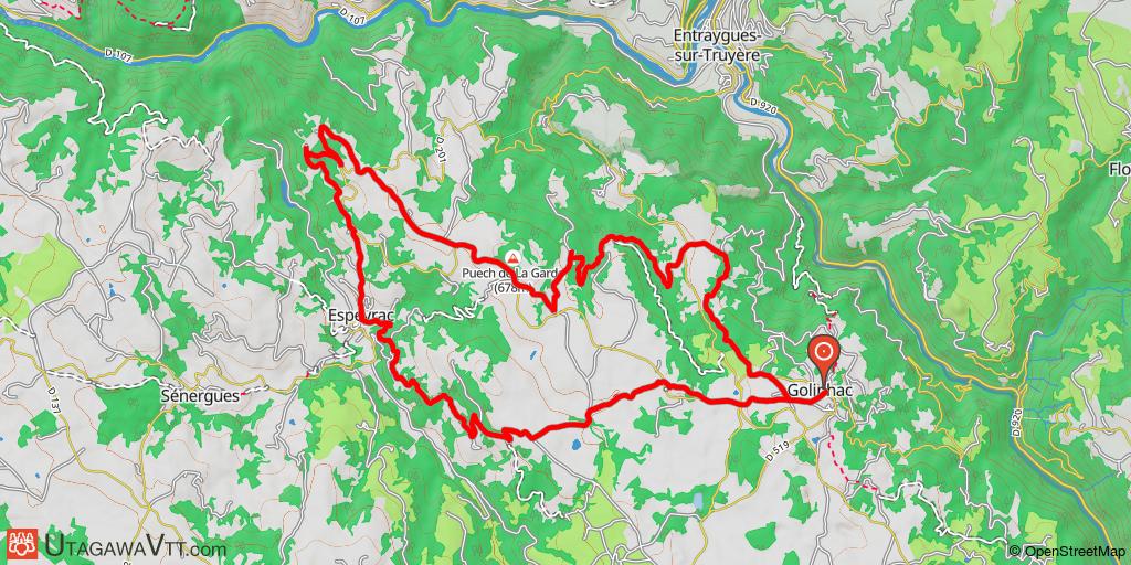 Espace VTT-FFC Gorges Lot et Truyère - Circuit 5 : La vallée de la Daze