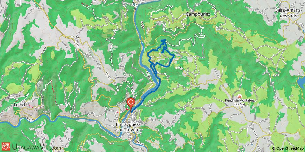 Espace VTT-FFC Gorges Lot et Truyère - Circuit 10 : Les Banhars déchaînés