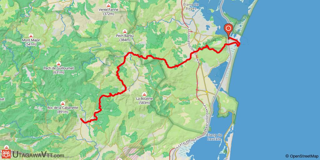 Sentier cathare - Etape 1/3 : Port-la-Nouvelle - Tuchan
