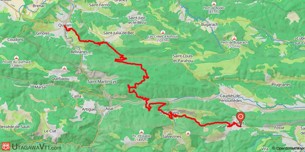 Sentier cathare - Etape 3/3 : Caudiès-de-Fenouillèdes - Quillan