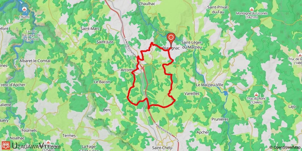 Site VTT-FFC Monts du Midi - Circuit N° 6