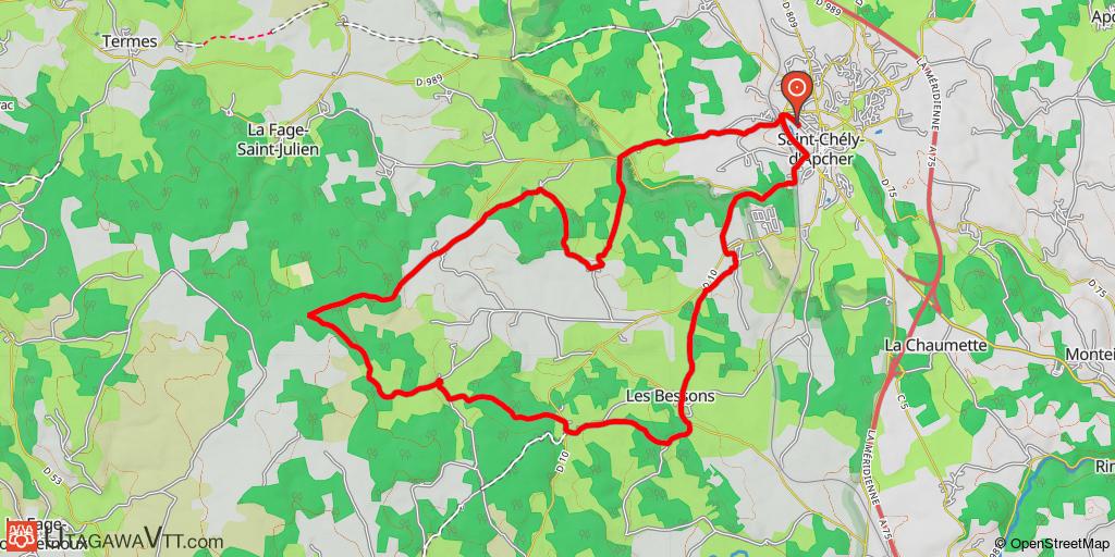 Site VTT-FFC Monts du Midi - Circuit N° 3
