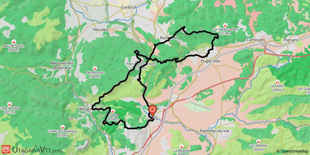 Plateau de Thèmes et barre de Cuers