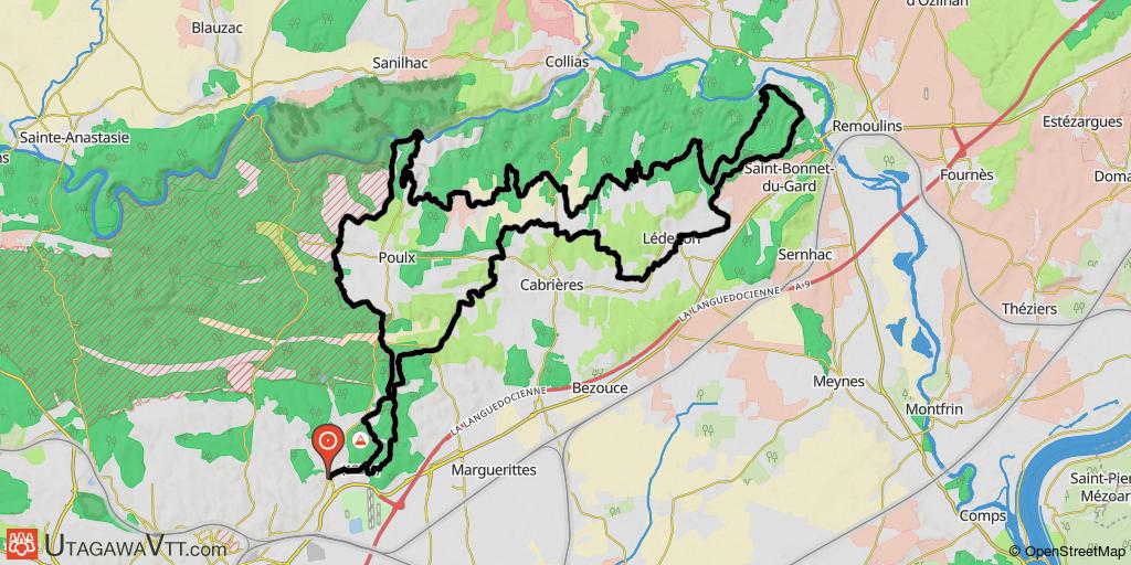 Raid 60 km Nîmes - Pont du Gard