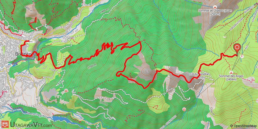 Briançon : Descente du fort de Gondran par l'Infernet