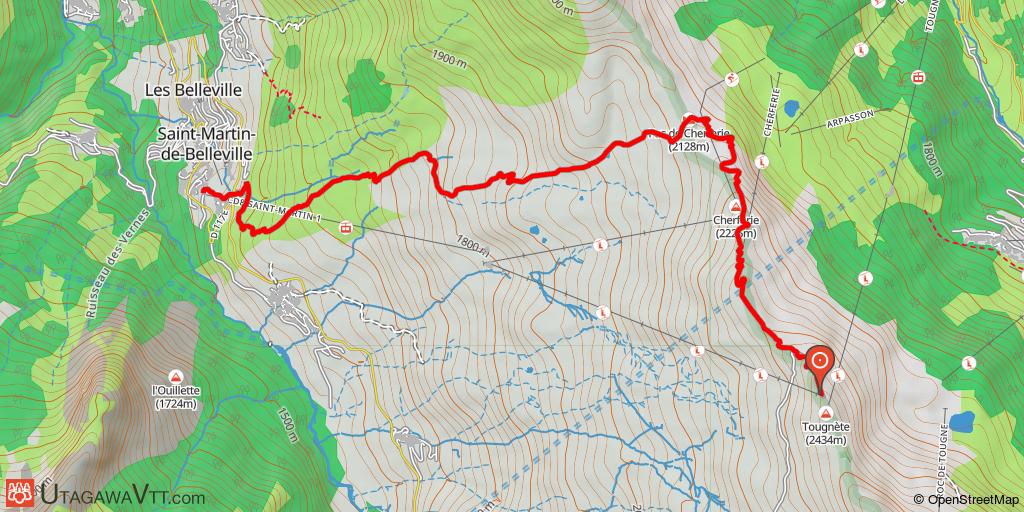Espace VTT-FFC Vallée des Belleville - Parcours E1 : Pas de Cherferie