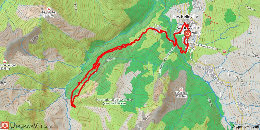 Espace VTT-FFC Vallée des Belleville - Parcours XC3 : Les Encombres