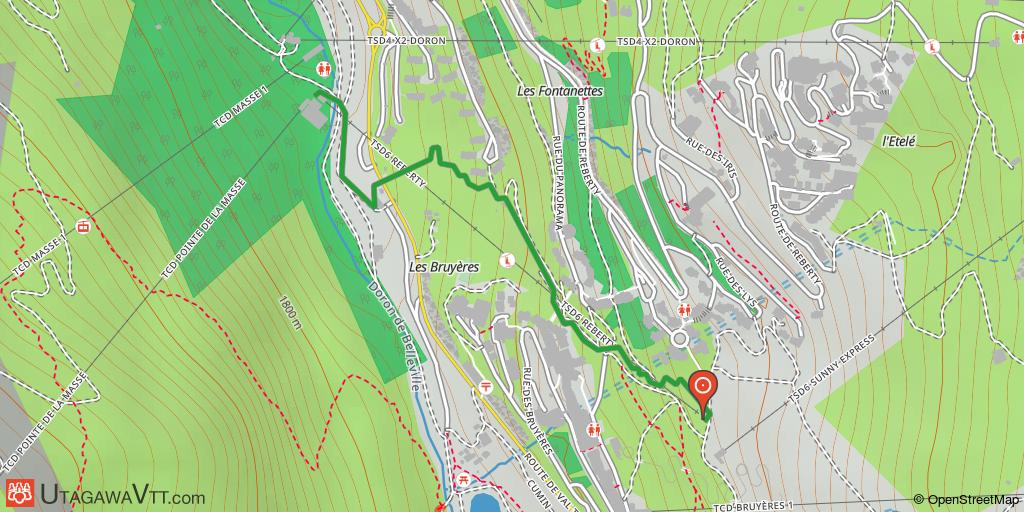 Espace VTT-FFC Vallée des Belleville - Parcours DH3 : La Reberty