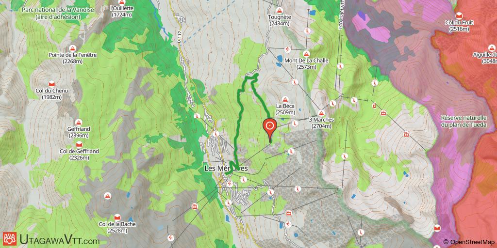 Espace VTT-FFC Vallée  des Belleville - Parcours DH4 : Girauds