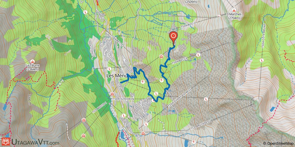 Espace VTT-FFC Vallée des Belleville - Parcours DH5 : Petits Creux