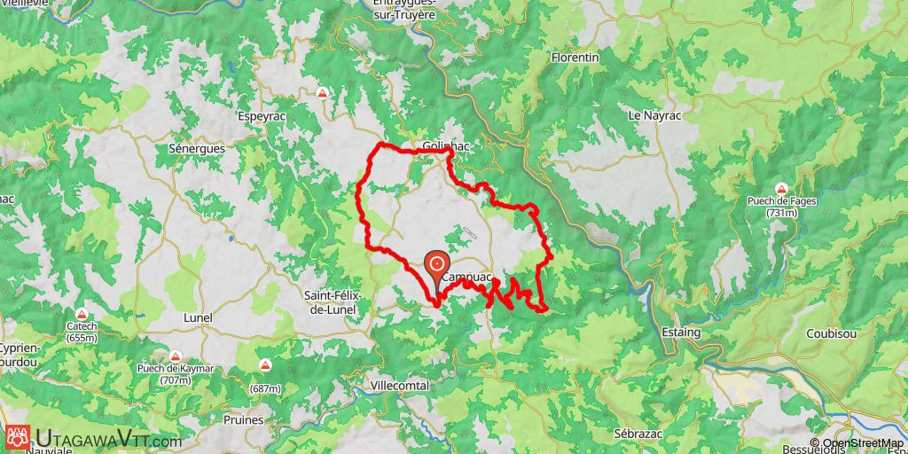 Espace VTT-FFC Gorges Lot et Truyère - Circuit N°1