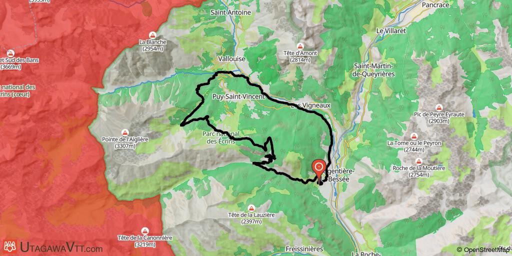La porte des Ecrins depuis l'Argentière-la-Bessée