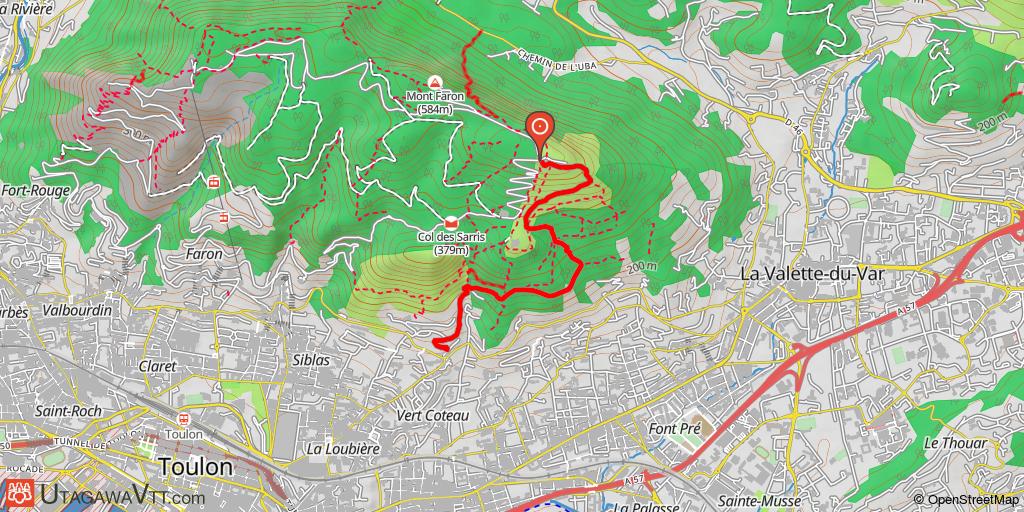Une des DH/FR du Mont Faron