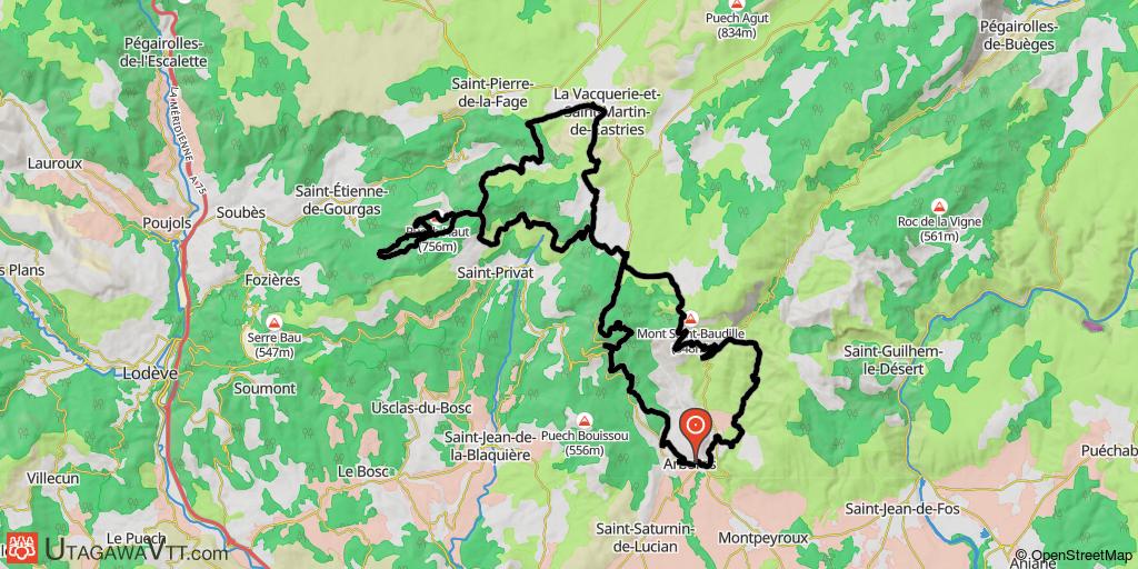 Arboras - Mont-Saint-Baudille -Saint-Privat
