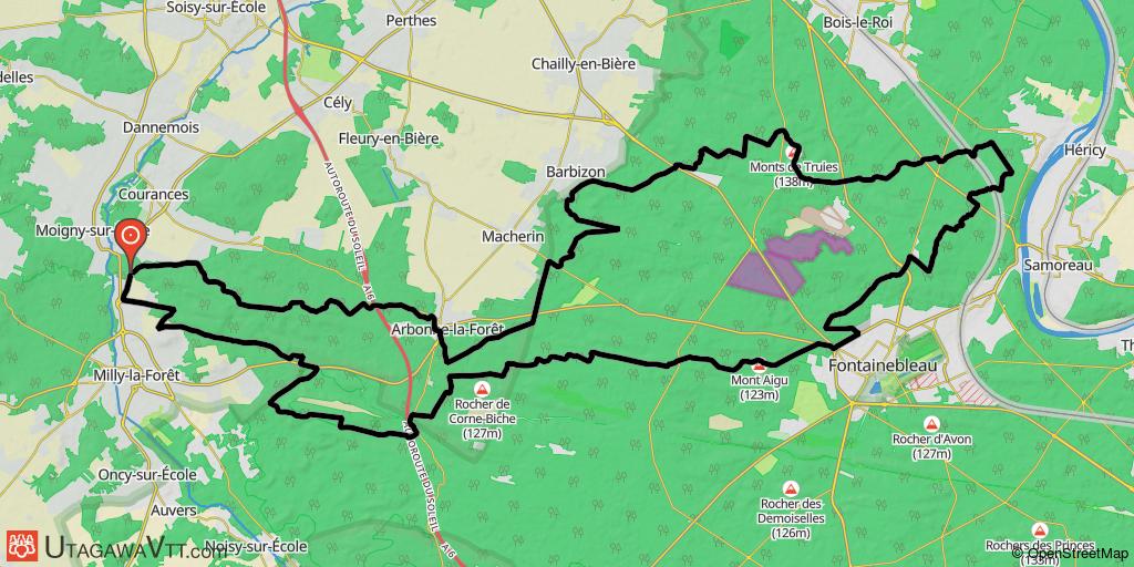 Forêt de Fontainebleau : Des Trois Pignons à Samois