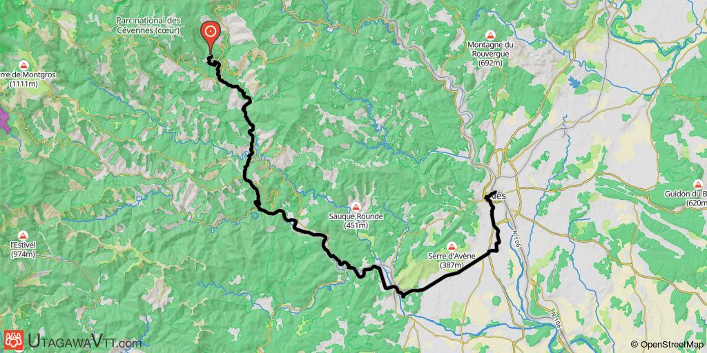 Le chemin de Stevenson - St Germain de Calberte - Alès (Etape 4/4)