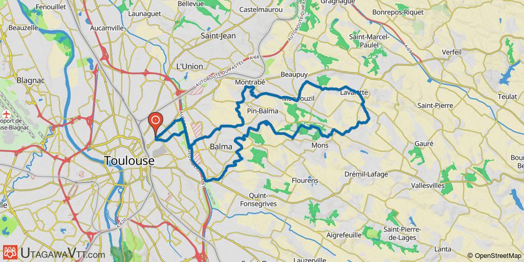 Toulouse - Mons - Lavalette - Mondouzil - Montrabé