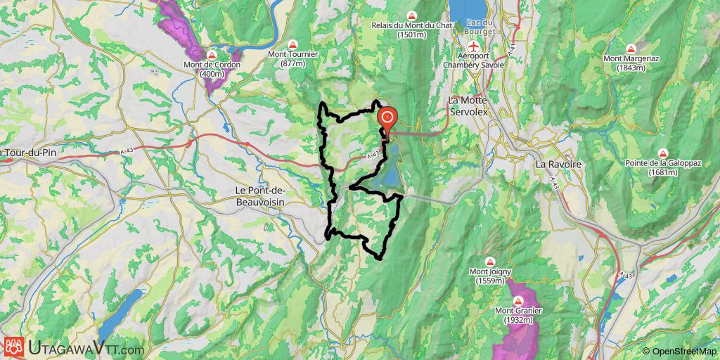 VTT-FFCT du pays du lac d'Aiguebelette - Parcours N°8 : Sur la route de la Chartreuse