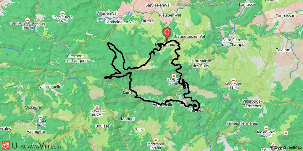 Les singles cathares de Mayronnes - Plateau de Lacamp - Termes