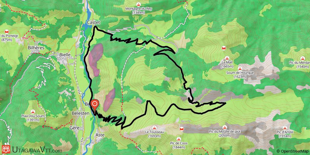 Tour des Seserites par Castet et le port d'Aste
