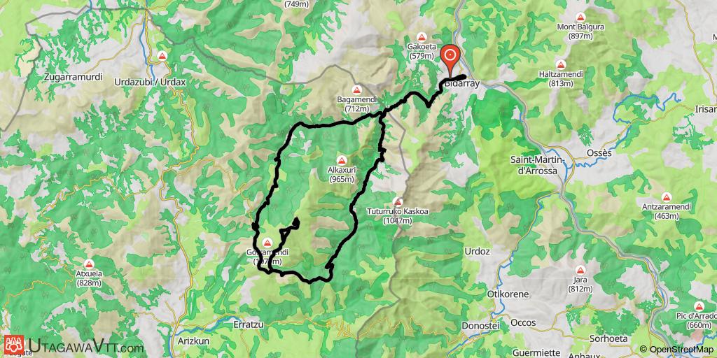 Bidarrai - Aritzakun - Gorramendi - Urritzate - Bidarrai