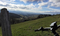 Vue de la côte Reymond (on était en face juste avant sur le GR7)