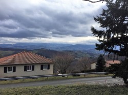 Vue sur le Pilat avant le Mont Morin