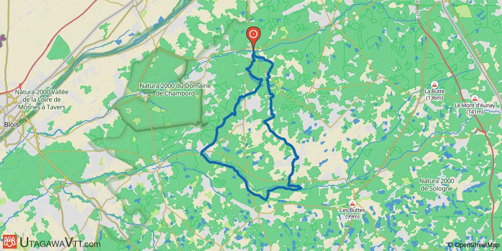 Trace solognote entre Cosson et Beuvron