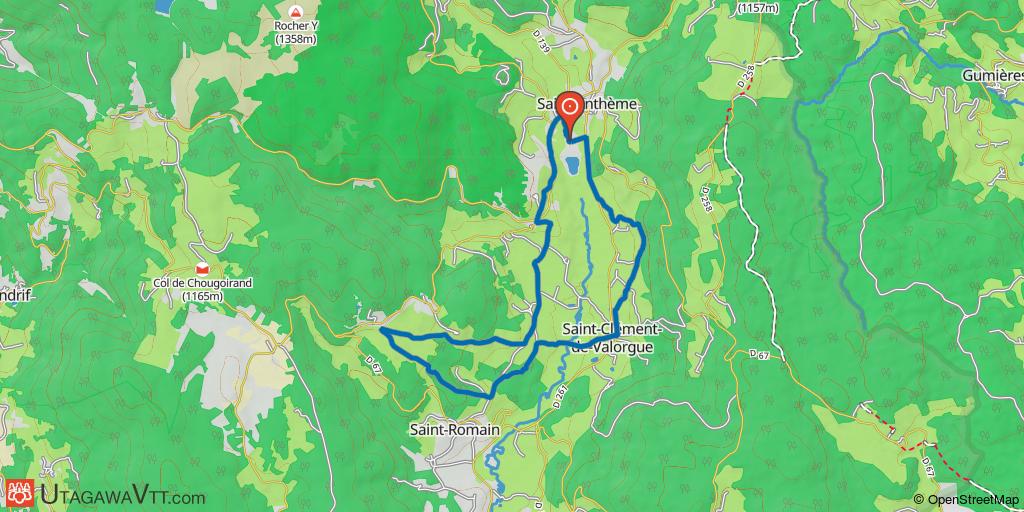 Espace VTT-FFC Ambert-Crêtes du Forez : Parcours N° 1