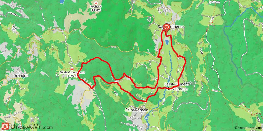 Espace VTT-FFC Ambert-Crêtes du Forez : Parcours N° 2