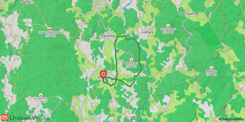 Espace VTT-FFC Ambert-Crêtes du Forez : Parcours N° 7
