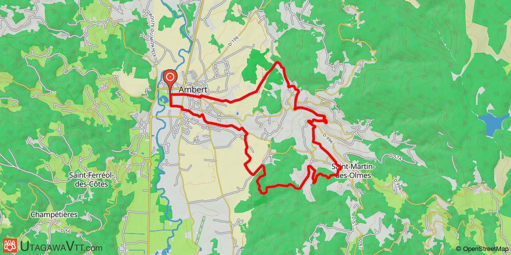 Espace VTT-FFC Ambert-Crêtes du Forez : Parcours N° 23