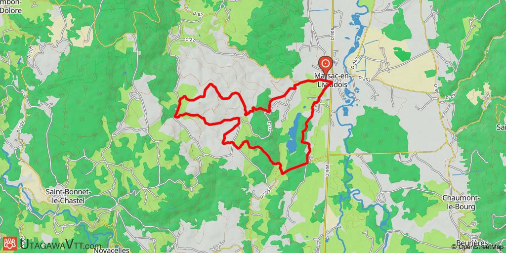 Espace VTT-FFC Ambert-Crêtes du Forez : Parcours N° 26