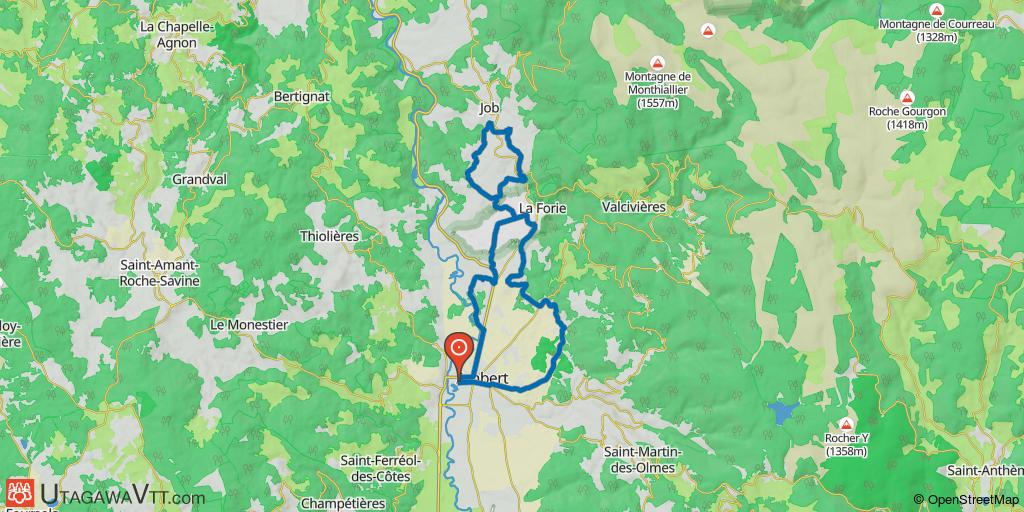 Espace VTT-FFC Ambert-Crêtes du Forez : Parcours N° 31