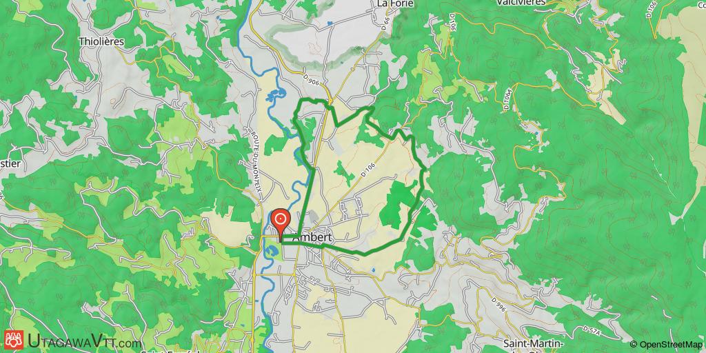 Espace VTT-FFC Ambert-Crêtes du Forez : Parcours N°32