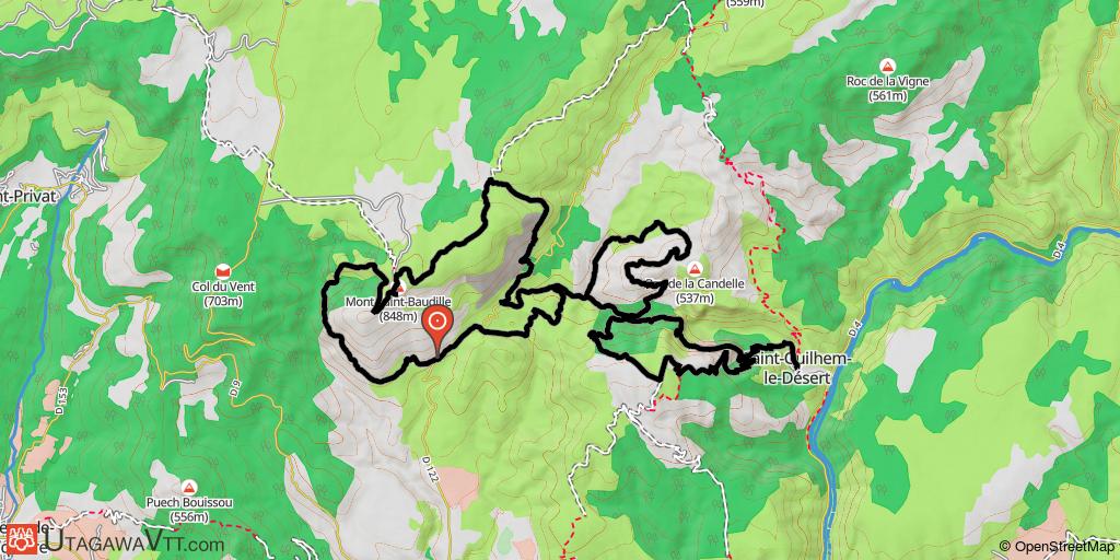 Du Mont Saint-Baudille à Saint-Guilhem-le-Désert