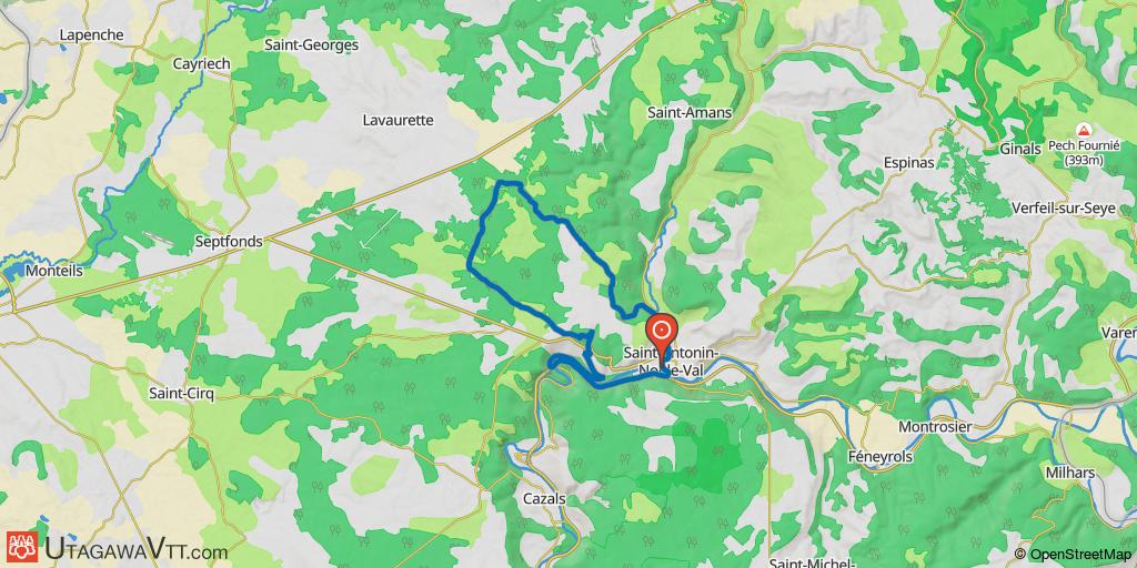 Rando de Saint-Antonin-Noble-Val - 22 km