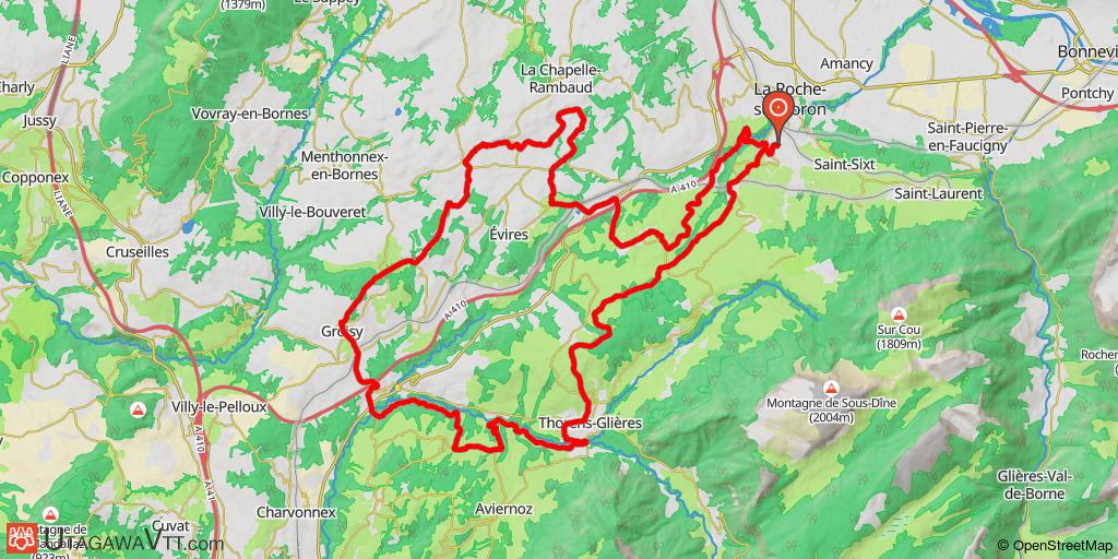 Boucle La Roche-sur-Foron, Thorens, Groisy