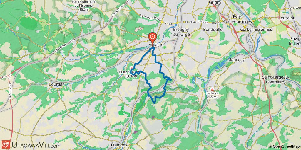 Autour d'Arpajon via la Pierre Levée de Jeanville