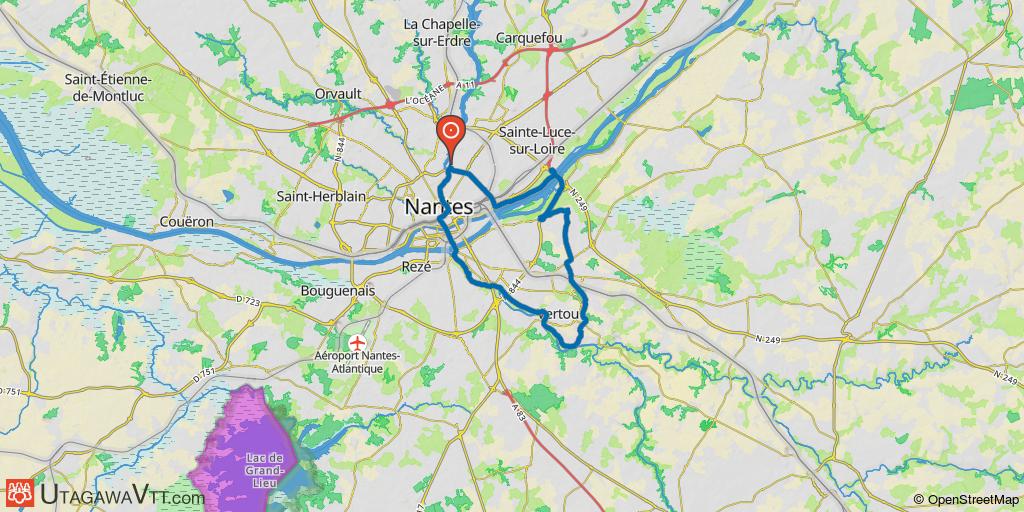 Boucle Nantes sud en longeant la Sèvre Nantaise