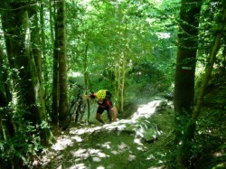 km 38 : sentier cahare vers Montségur, c’est de l’escalade pendant 30 minutes…