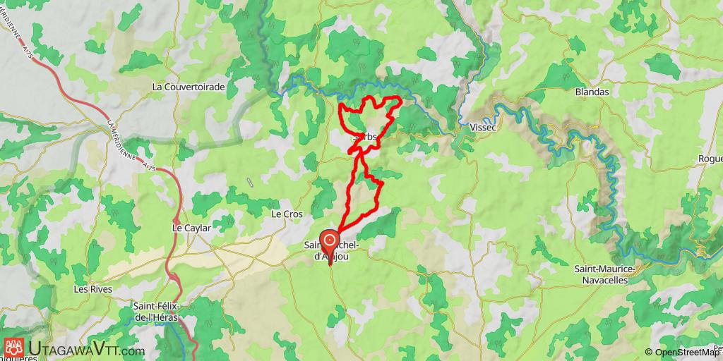 Saint-Michel -d'Alajou : Circuit 14 - Le tour du château de Sorbs