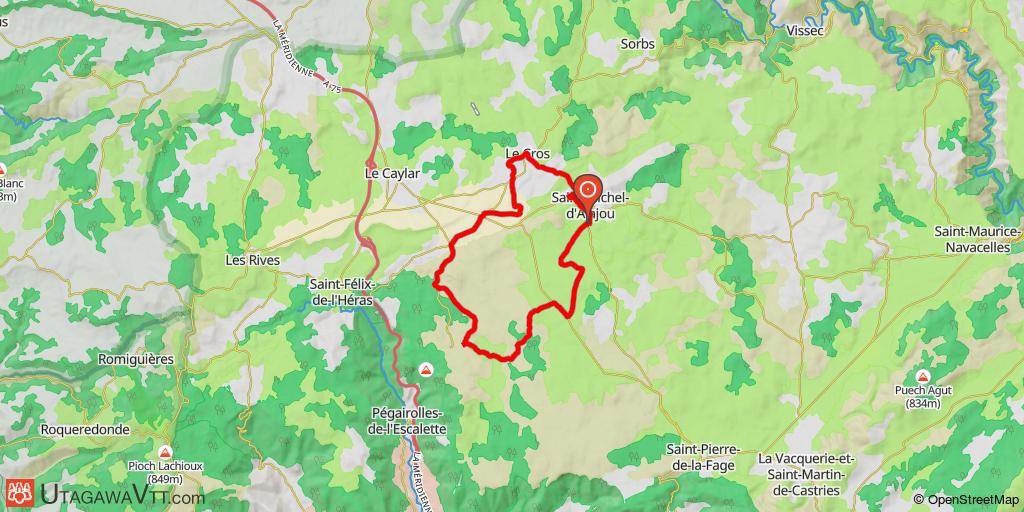 Saint-Michel-d'Alajou : Circuit 19 - le Saut du Lièvre