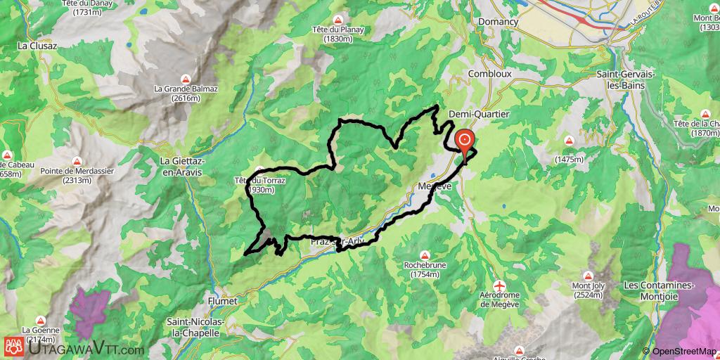 Grand tour du Christomet : Megève - Christomet - Torraz - Praz-sur-Arly