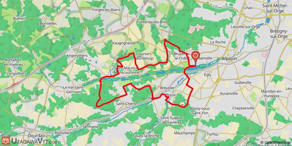 Boucle à l'ouest d'Égly