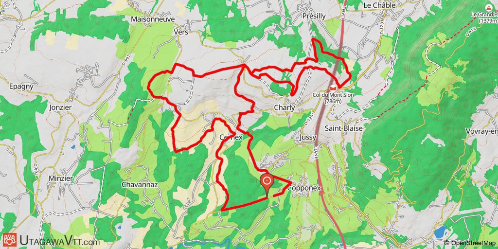 Randonnée Copponex - Cernex - Mont Sion