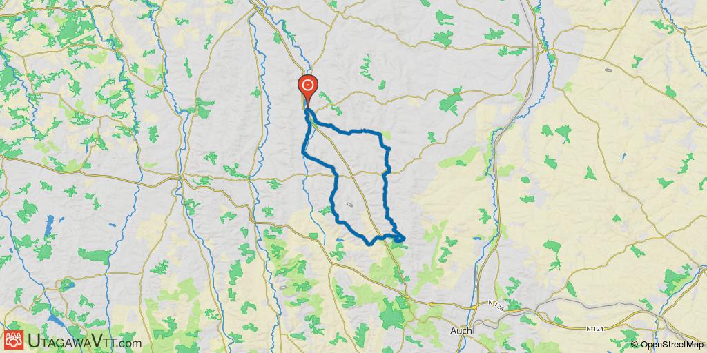 Boucle entre Castera-Verduzan, Lavardens, Jegun et quelques bois